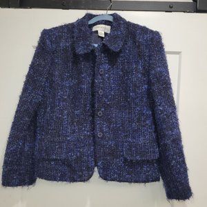 Jones New York Indigo/ Black Tweed jacket
